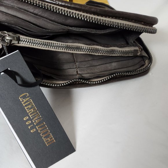 NWT Caterina Lucchi Leather Wallet Gold Line SPO Campomaggi - Picture 2 of 9